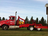 WARKENTIN BUILDING MOVERS HYDRAULIC DOLLY and NEW TRUCK